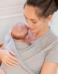 Women Seraphine Skin To Skin | Grey Cotton Short-Sleeve Skin To Skin Top