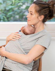 Women Seraphine Skin To Skin | Grey Cotton Short-Sleeve Skin To Skin Top