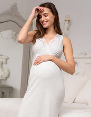 Women Seraphine Sleepwear | Crossover Pregnancy And Maternity Nightie
