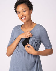 Women Seraphine Sleepwear | Stretch Jersey Maternity & Nursing Nighties – Twin Pack