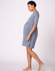 Women Seraphine Sleepwear | Stretch Jersey Maternity & Nursing Nighties – Twin Pack