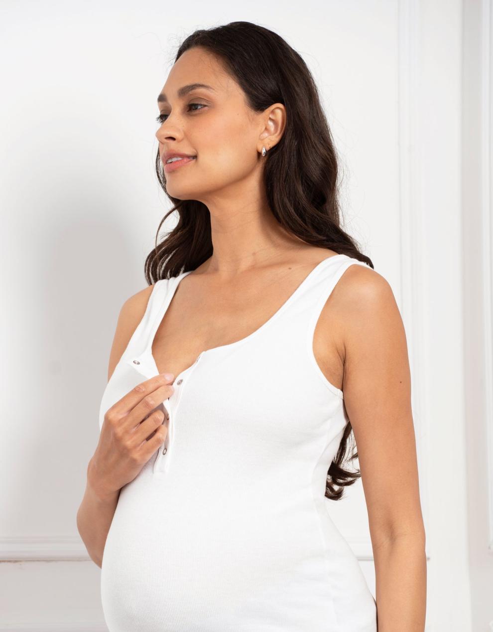 Women Seraphine Sleepwear | Woven Shorts & Vest Pyjama Maternity-To-Nursing Set