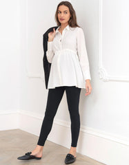 Women Seraphine Tops | Tailored Maternity Shirt