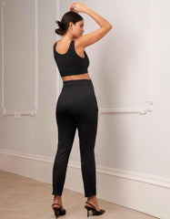 Women Seraphine Trousers & Skirts | Slim Leg Black Maternity Pants