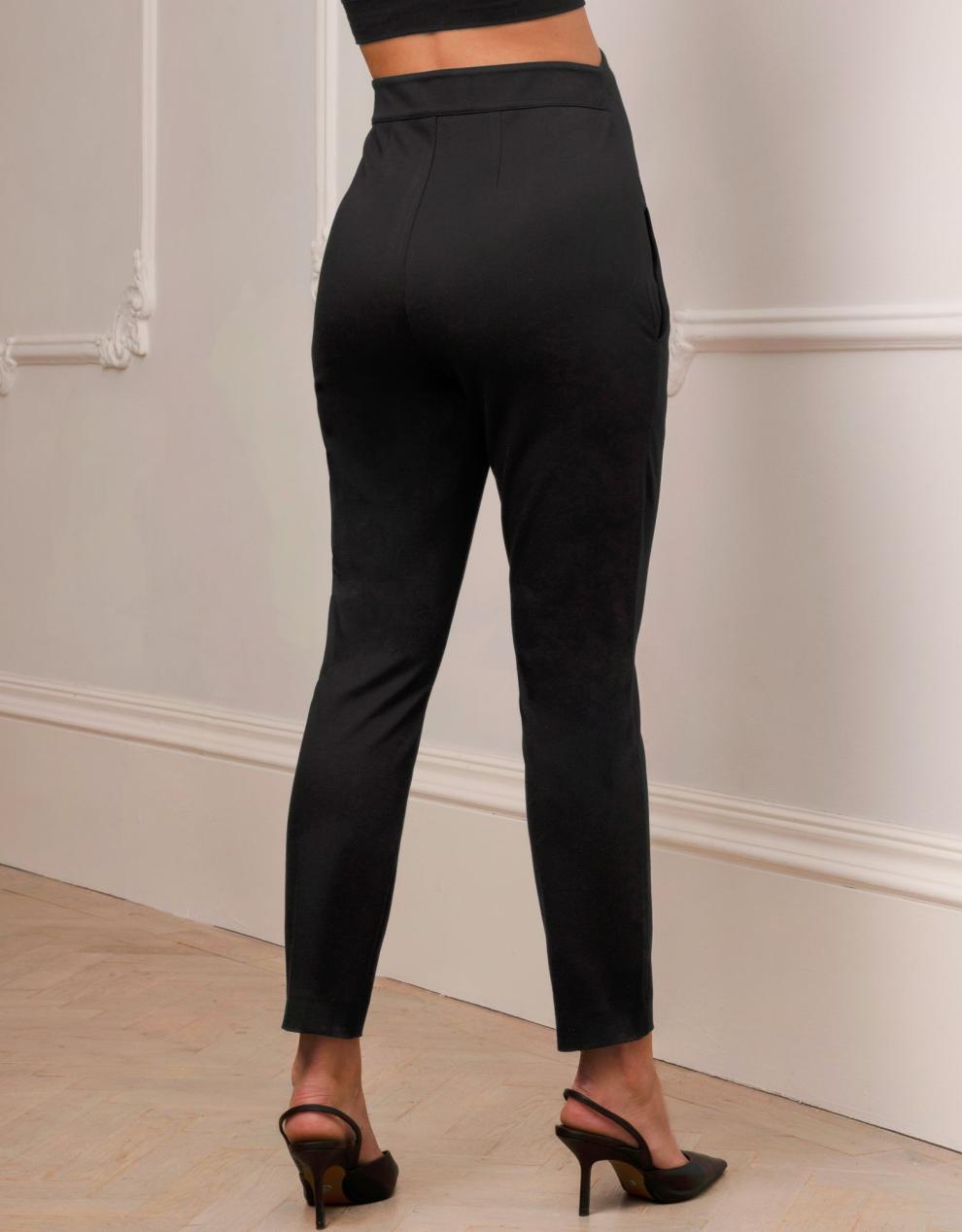 Women Seraphine Trousers & Skirts | Slim Leg Black Maternity Pants