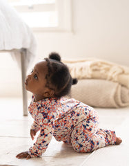 Baby Seraphine Baby Clothes | Easy Zip Organic Cotton Sleepsuit – Floral