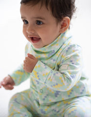 Baby Seraphine Baby Clothes | Easy Zip Organic Cotton Sleepsuit – Mint