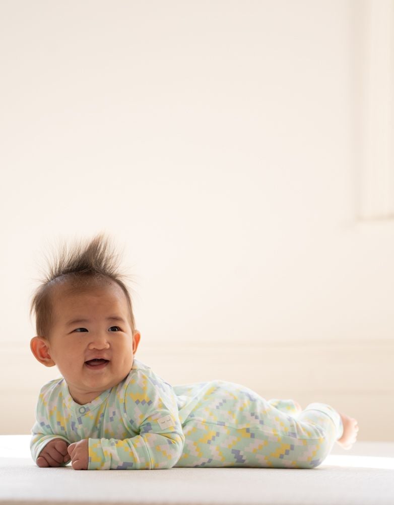 Baby Seraphine Baby Clothes | Easy Zip Organic Cotton Sleepsuit – Mint