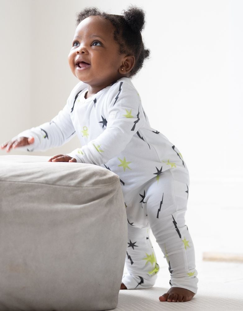 Baby Seraphine Baby Clothes | Easy Zip Organic Cotton Sleepsuit – Stars