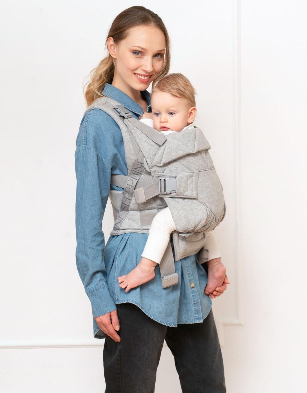 Baby Seraphine CARIPOD™ | The CARIPOD™ Baby Carrier – Grey Marl Jersey