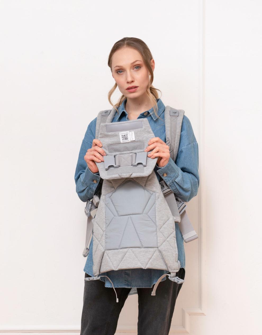 Baby Seraphine CARIPOD™ | The CARIPOD™ Baby Carrier – Grey Marl Jersey