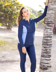 Women Seraphine Beach &amp; Swimwear | Long Sleeved Maternity &amp; Nursing Rash Vest