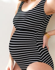 Women Seraphine Beach &amp; Swimwear | Striped Super-Stretch Maternity Swimsuit