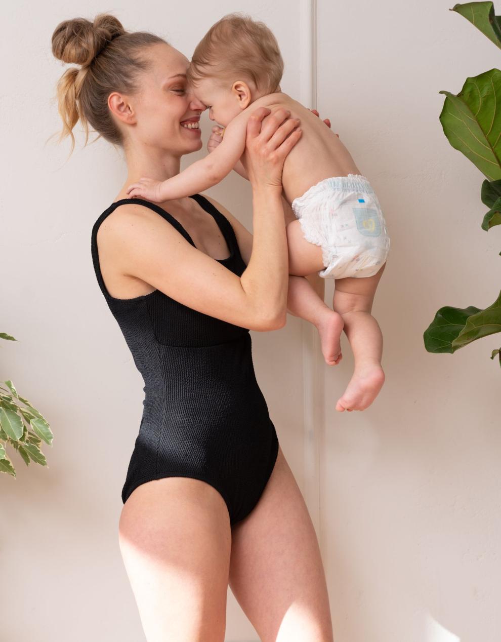 Women Seraphine Beach &amp; Swimwear | Textured Post-Maternity Compression Swimsuit