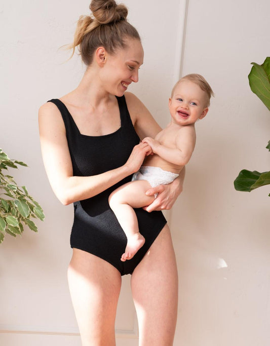 Women Seraphine Beach &amp; Swimwear | Textured Post-Maternity Compression Swimsuit