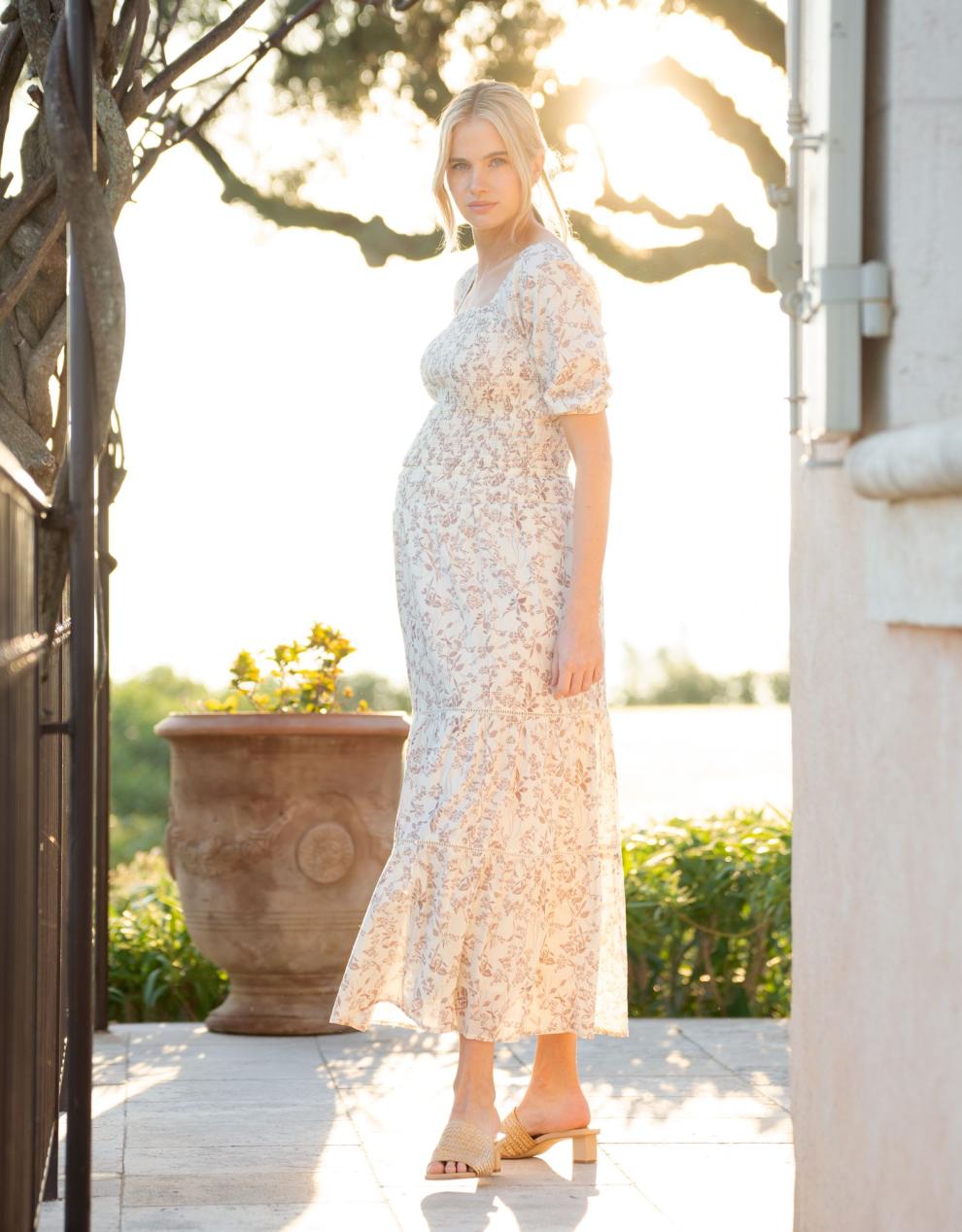 Women Seraphine Co-ords | Cotton Floral Co-Ord Maternity And Nursing Set