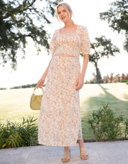 Women Seraphine Co-ords | Cotton Floral Co-Ord Maternity And Nursing Set