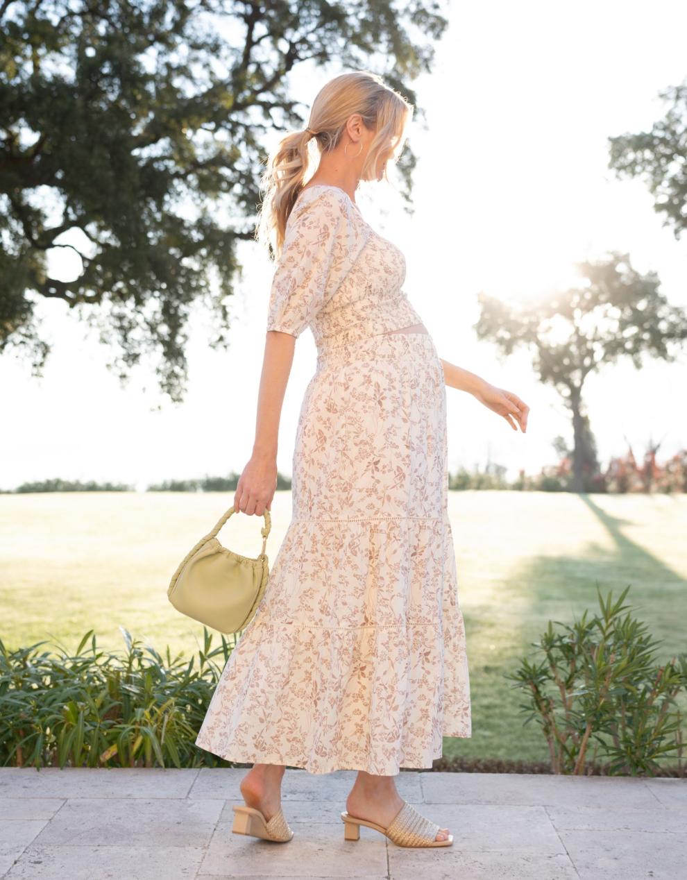 Women Seraphine Co-ords | Cotton Floral Co-Ord Maternity And Nursing Set