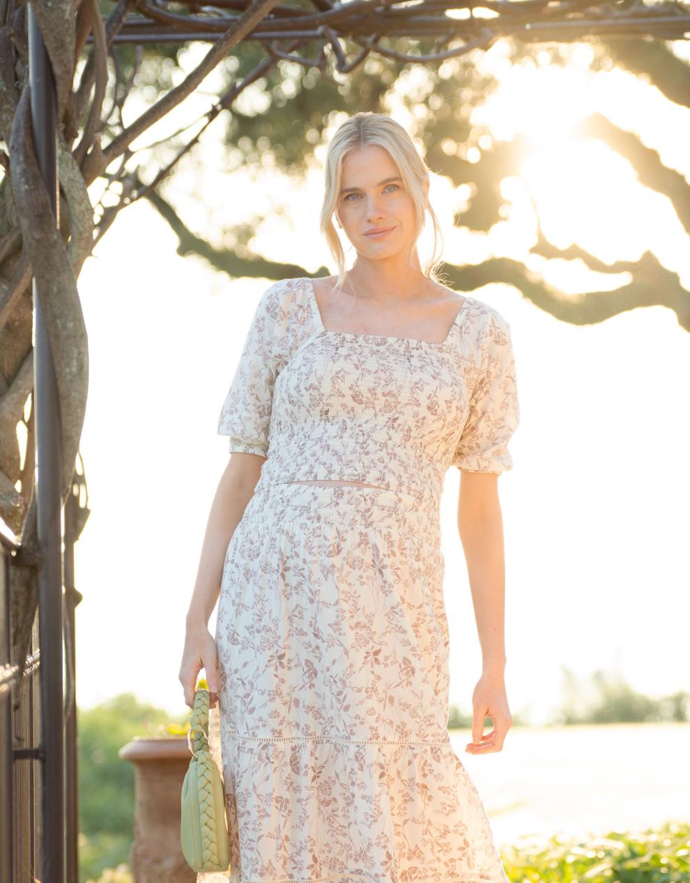 Women Seraphine Co-ords | Cotton Floral Co-Ord Maternity And Nursing Set