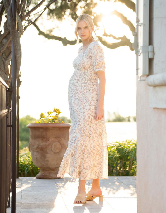 Women Seraphine Co-ords | Cotton Floral Co-Ord Maternity And Nursing Set