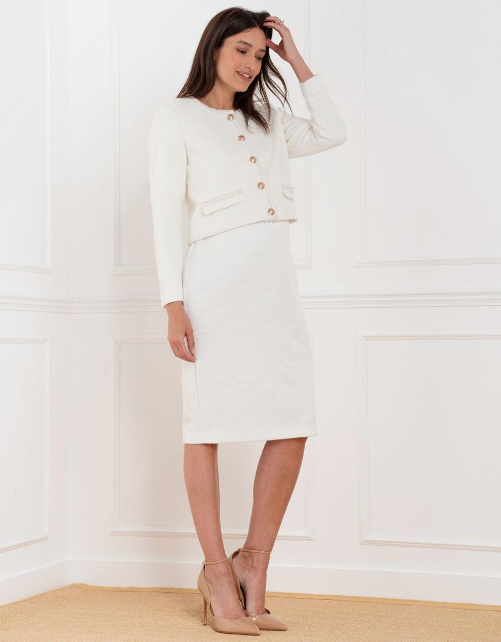 Women Seraphine Co-ords | Cropped Tweed Jacket