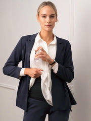 Women Seraphine Co-ords | Tailored Navy Maternity Blazer