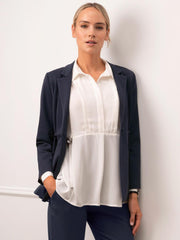 Women Seraphine Co-ords | Tailored Navy Maternity Blazer