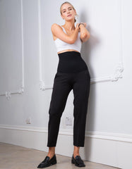 Women Seraphine Co-ords | Tapered Black Post Maternity Shaping Pants