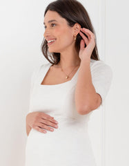 Women Seraphine Co-ords | Tweed Midi Maternity Dress