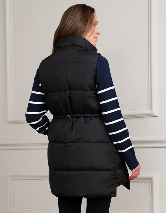 Women Seraphine Coats &amp; Jackets | Black 3 In 1 Maternity &amp; Babywearing Vest