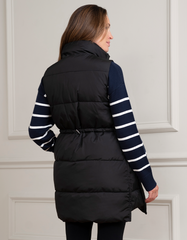 Women Seraphine Coats &amp; Jackets | Black 3 In 1 Maternity &amp; Babywearing Vest