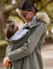 Women Seraphine Coats &amp; Jackets | Khaki 3 In 1 Winter Maternity Parka