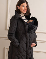 Women Seraphine Coats &amp; Jackets | Quilted 3 In 1 Maternity &amp; Babywearing Coat