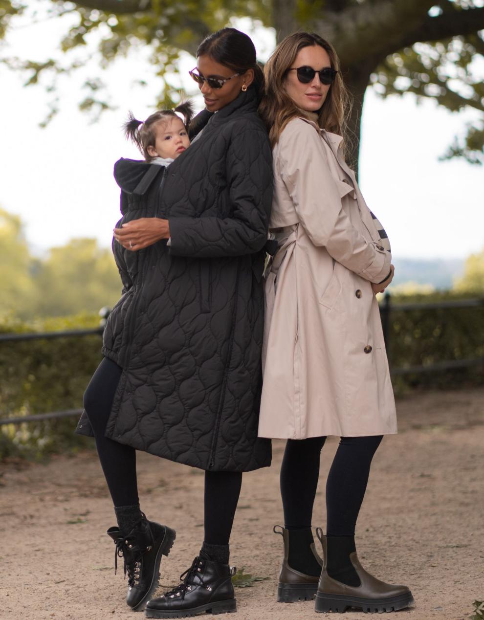 Women Seraphine Coats &amp; Jackets | Quilted 3 In 1 Maternity &amp; Babywearing Coat