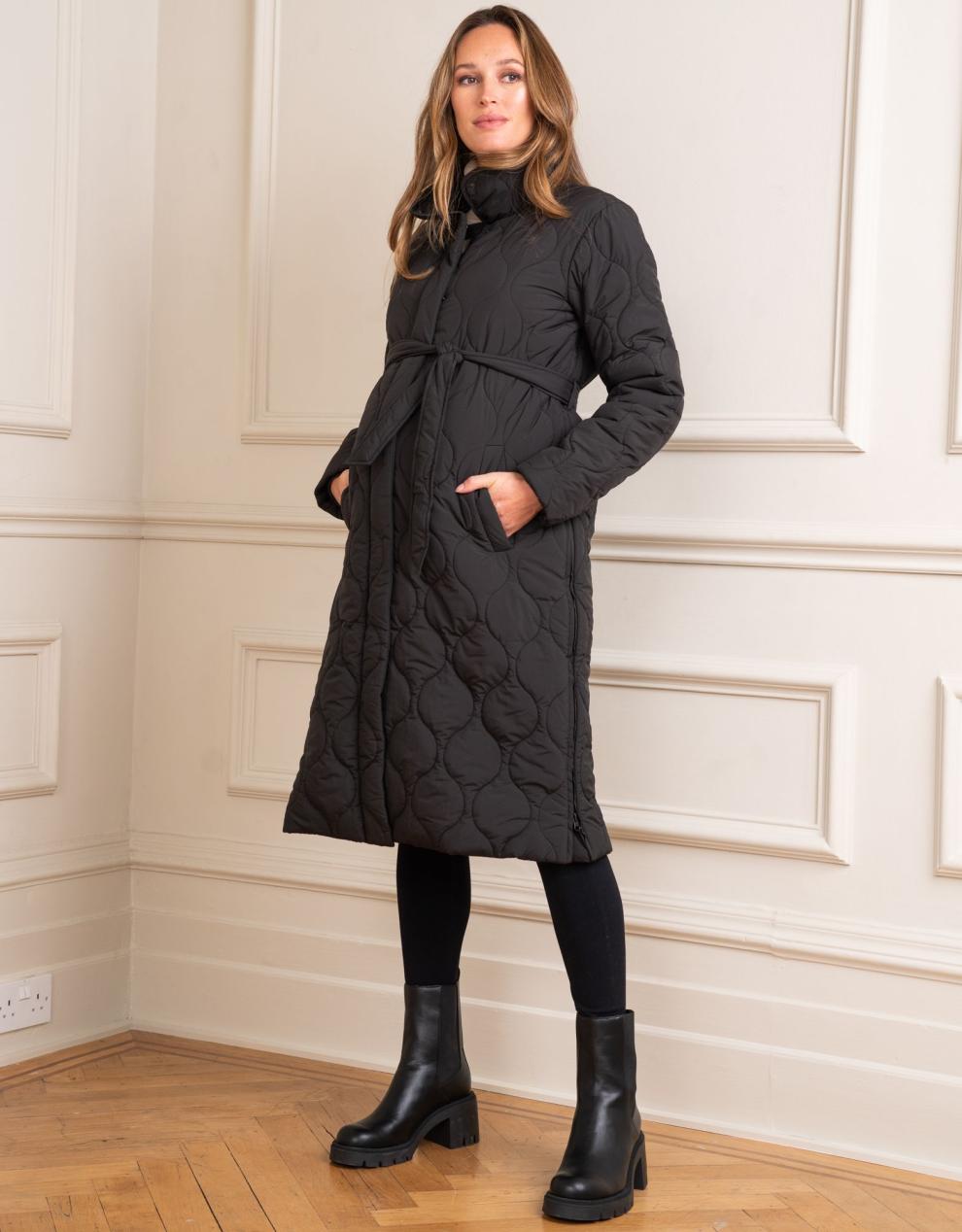 Women Seraphine Coats &amp; Jackets | Quilted 3 In 1 Maternity &amp; Babywearing Coat