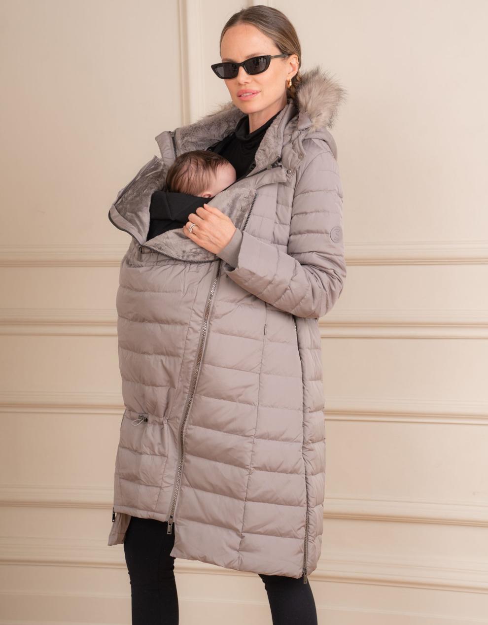 Women Seraphine Coats &amp; Jackets | Slate 3 In 1 Down Maternity Coat