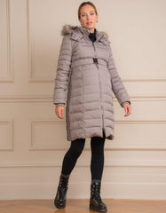 Women Seraphine Coats &amp; Jackets | Slate 3 In 1 Down Maternity Coat