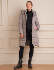 Women Seraphine Coats &amp; Jackets | Slate 3 In 1 Down Maternity Coat