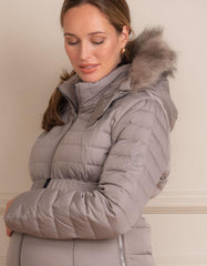 Women Seraphine Coats &amp; Jackets | Slate 3 In 1 Down Maternity Coat