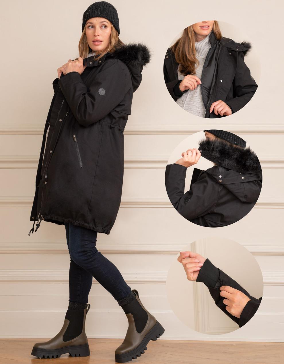 Women Seraphine Coats &amp; Jackets | Sub-Zero 3 In 1 Maternity Parka