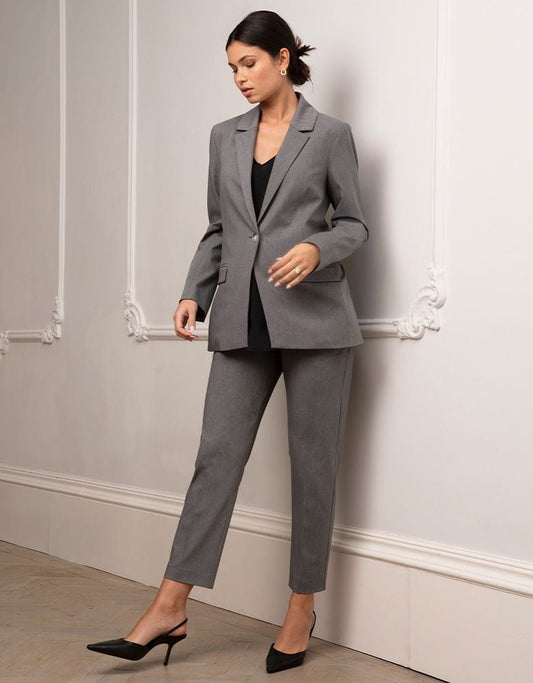 Women Seraphine Coats &amp; Jackets | Tailored Grey Maternity Blazer