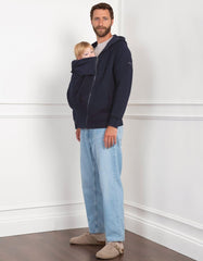 Women Seraphine Coats &amp; Jackets | Navy Blue Men's Babywearing Hoodie