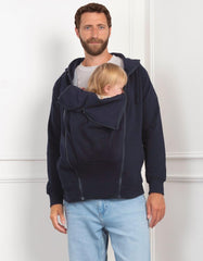 Women Seraphine Coats &amp; Jackets | Navy Blue Men's Babywearing Hoodie