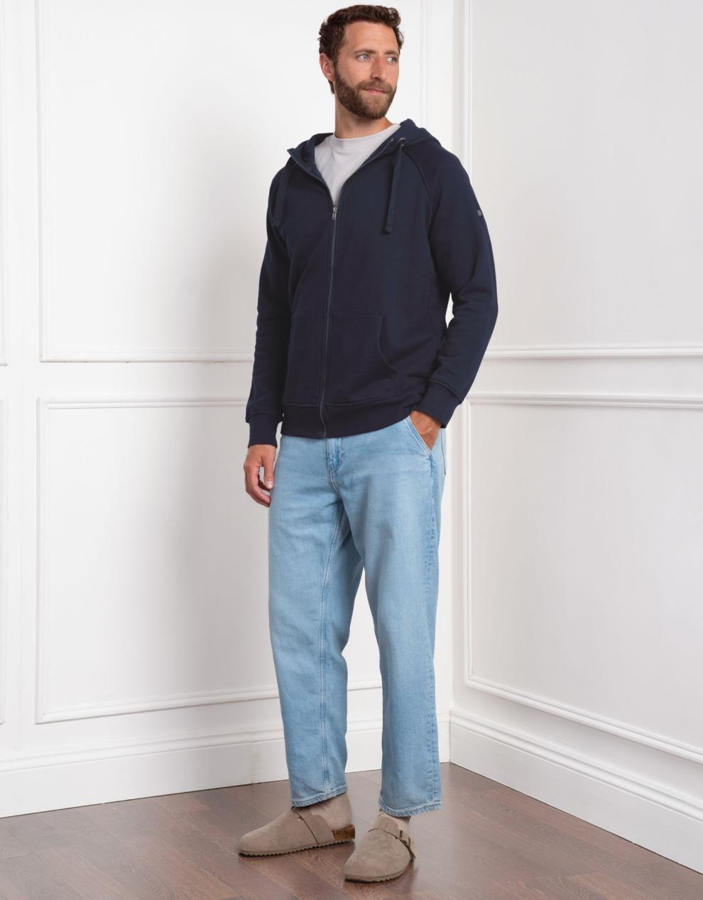 Women Seraphine Coats &amp; Jackets | Navy Blue Men's Babywearing Hoodie