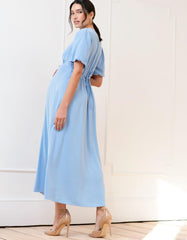 Women Seraphine Dresses | Button-through V Neck Maternity And Nursing Dress