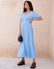 Women Seraphine Dresses | Button-through V Neck Maternity And Nursing Dress