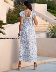 Women Seraphine Dresses | Flutter Sleeve Maxi Wrap Maternity Dress