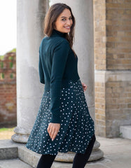 Women Seraphine Dresses | Green Polka Dot 2 In 1 Maternity &amp; Nursing Dress