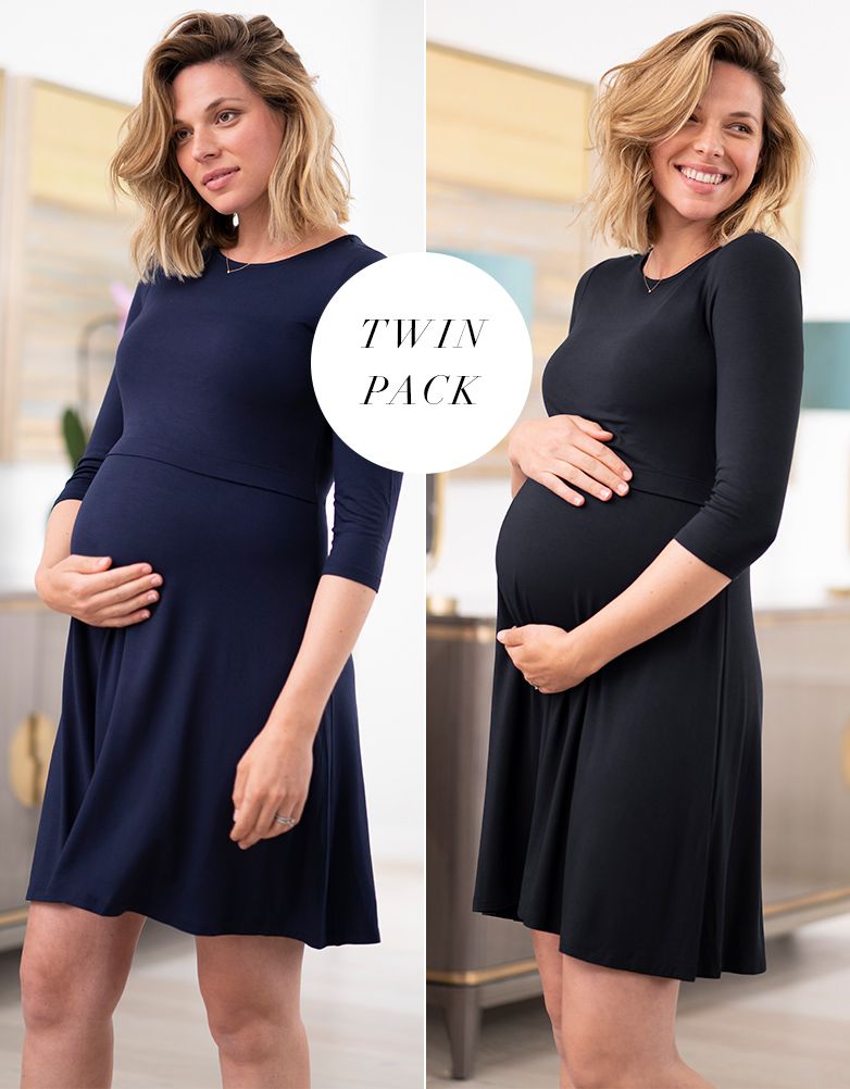 Women Seraphine Dresses | Maternity &amp; Nursing Dresses – Twin Pack
