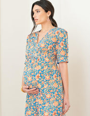 Women Seraphine Dresses | Pleat Detail A-Line Maxi Maternity Dress